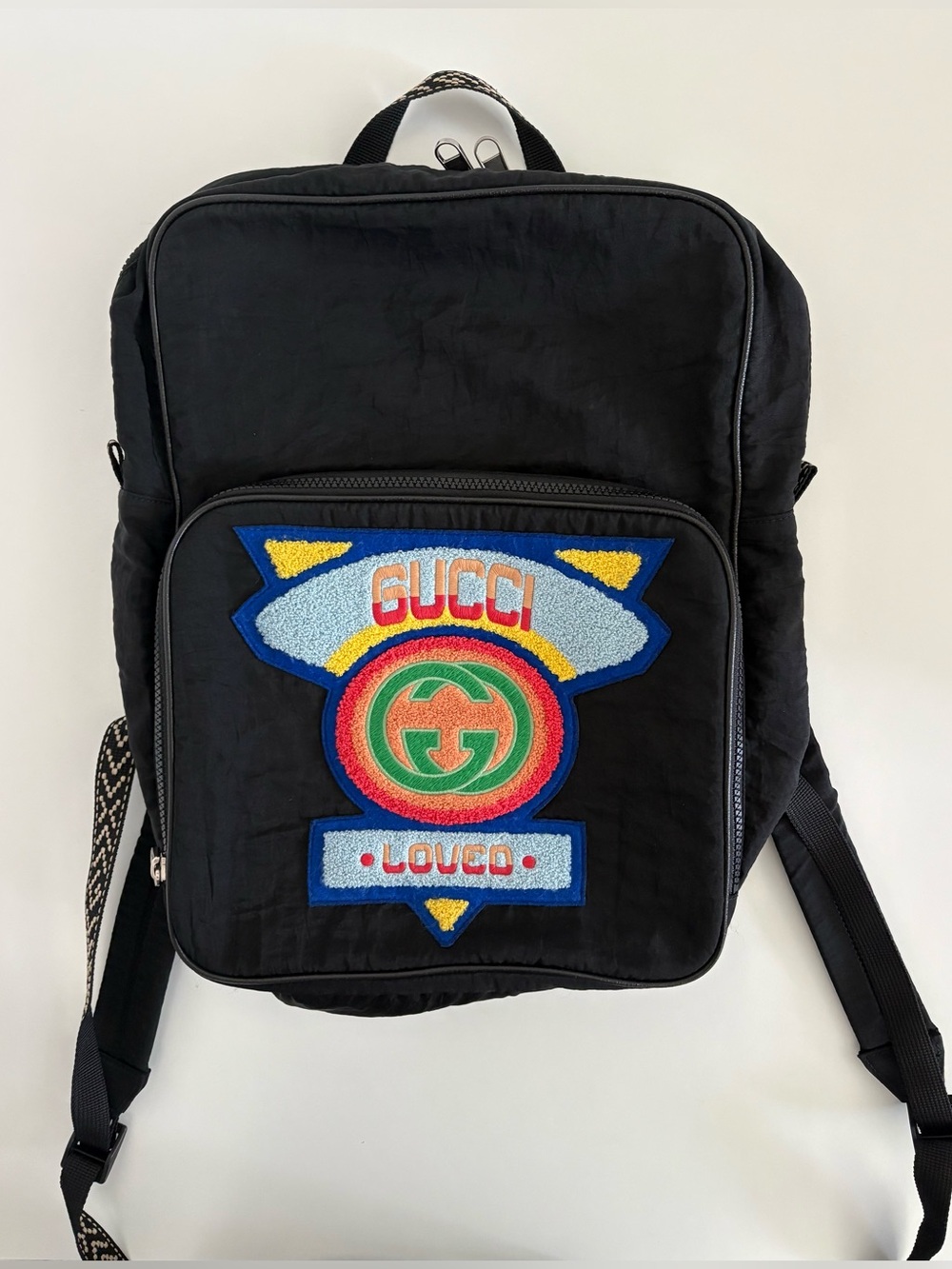 Gucci Nylon 80s Patch Backpack
